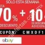 Cupón ebay del 10% de descuento con el código CMXDF1