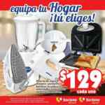 Electrodomésticos a $129 en Soriana (plancha, tostador, sandwichera, batidora, licuadora, exprimidor)