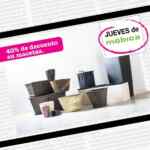 40% de descuento en macetas sólo hoy en el Jueves de móbica