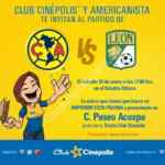 Boletos GRATIS para el partido América vs León del sábado si tienes Club Cinépolis