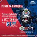 Segundo boleto para el partido Chivas vs Pumas a sólo $1 peso si llevas tu jersey del Guadalajara