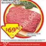 Carne molida especial a $69.90 el kilo en Soriana solo hoy 13 de enero
