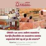 Venta Especial Hoteles Misión 29 al 31 de enero: 20% de descuento sobre tarifa