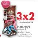 3x2 en chocolates Hershey's en Farmacias Benavides