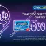 Promoción Cinépolis Cinecash: las tarjetas de $250 te dan $300 y las de $500 te dan $600 por tiempo limitado