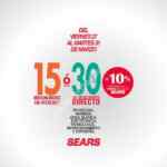 Desde el 27 de marzo al 31 obten 20% de descuento directo en hogar, elctrónica, tecnología y más departamentos de Sears