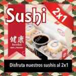 Hoy 26 de marzo 2X1 en sushi de Teriyaki San