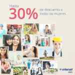 Sólo hoy 09 de marzo oferta especial para todas las mujeres del 30% de descuento en Interjet