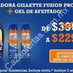 Afeitadora Gillete Fusion Proglide + Gel de Afeitado de $390 a sólo $229