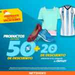 50% de descuento + 20% adicional en outlet de Netshoes