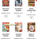 Descuentos en suscripciones a revistas de Grupo Medios como Fernanda, Dònde, Futbol Total y más
