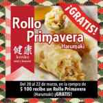 Royo primavera GRATIS en Teriyaki San este fin de semana