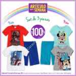 Artículo de la semana Suburbia: 3 playeras para niño o niña por $100 pesos