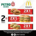 Junta 2 tickets de Petro 7 y llévate cupón 2X1 en hamburguesas de Mc Donald's