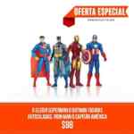 Oferta del día del niño en Chedraui: figura articulada de Superman, Batman y otros héroes por $98