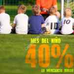 Todo abril 40% de descuento en Mercancía Jr dentro de Atlética