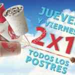 Jueves y viernes de 2X1 en Wendys en todos los postres por el día del niño