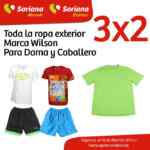 Ropa marca Wilson para dama y caballero al 3X2 en Soriana