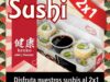 Sólo hoy 23 de abril de 2015, sushi 2X1 en Teriyaki San