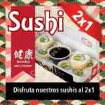 Sólo hoy 23 de abril de 2015, sushi 2X1 en Teriyaki San