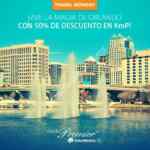 Sólo hoy, 50% de descuento en Kilómetros Premier en viajes a Denver y Orlando con Aeroméxico