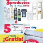 Compra 3 productos Dove o cinco jabones y llévate una cosmetiquera gratis en Farmapronto