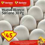 Compra 30 piezas de huevo blanco en Soriana por $45 pesos