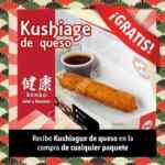 En la compra de cuaquier paquete recibe Kushiage de queso en Teriyaqui San