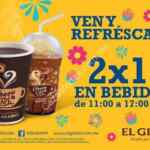 Hoy 2X1 en bebidas de El Globo de las 11 am a las 17 pm
