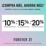 Recibe hasta 20% de descuento en Forever 21 del 16 al 21 de abril