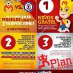 Niños gratis y 50% de descuento en boletos para partido Monarcas Vs Cruz Azul