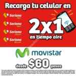2X1 en tiempo aire Movistar desde $60 en Soriana