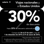 Vuelos Nacionales y a Estados Unidos con 30% de descuento en Volaris