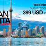 Vuelos redondos a Canadá por 399 USD en Mundo Joven