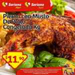 Kilo de Pierna con Muslo de pollo congelado en $11.90 pesos con tarjeta lealtad Soriana