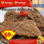 Kilo de Milanesa de Res en $69.90 con tarjeta lealtad Soriana