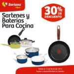 Recibe 30% de descuento en Sartenes y baterías de cocina en Soriana