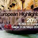 Recibe 20% de descuento en viaje de 15 días a Europa en Mundo Joven