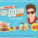 Promoción A Go-Godinez de Sixties Burger, combo a $60