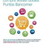 Promoción Bancomer Puntos Dobles en todas tus compras 24 al 26 de abril 2015