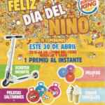 Promoción Día del Niño Burger King: corona premiada en la compra de un combo para los primeros 50