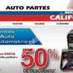 En Refaccionaria California 50% de descuento en cubre asientos, cubiertas y tapetes para auto
