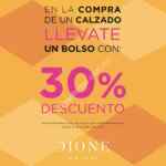 30% de descuento en un bolso al comprar calzado en Dione