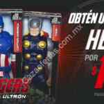 Promoción Cinépolis Avengers: Llévate las figuras por $129 y el llavero edición especial por $39