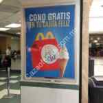 Cono GRATIS en la compra de una cajita feliz en Mc Donalds