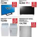 Pantalla Vios de 32" a $3,390 y combo lavadora y secadora Mabe de 17 kg a $9,990 en Soriana