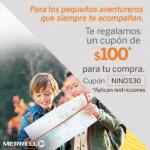 Promociones del día del niño en Merrell: Cupón de $100 para tienda online y termo gratis en tiendas físicas