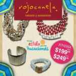 Joyería desde $199 hasta $249 en Rojo canela