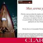 En Sears GRATIS auto-bronceado Clarins en la compra de ropa de playa