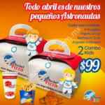 Promoción mes de pequeños astronautas en Sky Rocket Pizza, 2 combo kids a $99